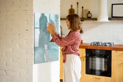 Magnetická kresliaca tabuľa dekoratívny mramorový dizajn