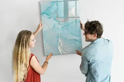 Magnetická kresliaca tabuľa dekoratívny mramorový dizajn
