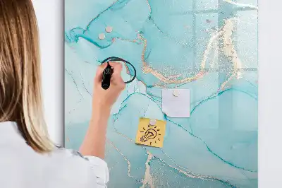 Magnetická kresliaca tabuľa dekoratívny mramorový dizajn
