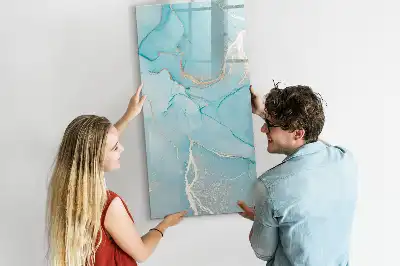 Magnetická kresliaca tabuľa dekoratívny mramorový dizajn