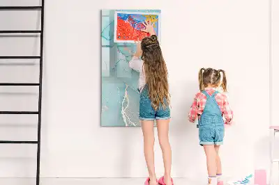 Magnetická kresliaca tabuľa dekoratívny mramorový dizajn
