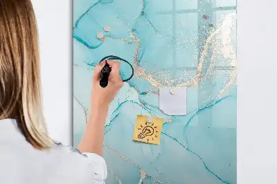 Magnetická kresliaca tabuľa dekoratívny mramorový dizajn