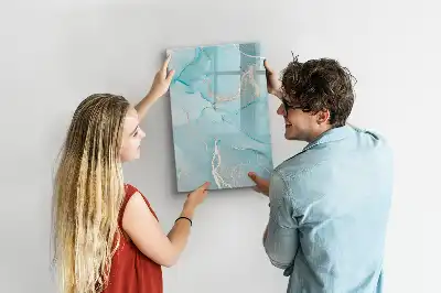 Magnetická kresliaca tabuľa dekoratívny mramorový dizajn