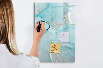 Magnetická kresliaca tabuľa dekoratívny mramorový dizajn