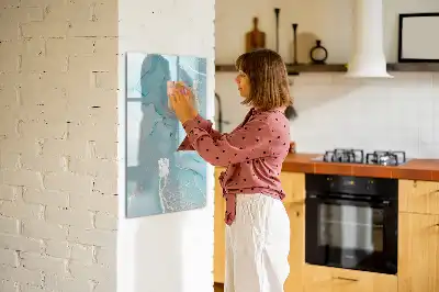 Magnetická kresliaca tabuľa dekoratívny mramorový dizajn
