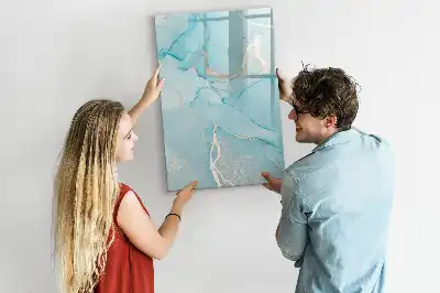 Magnetická kresliaca tabuľa dekoratívny mramorový dizajn