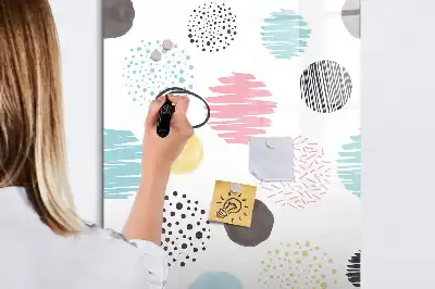 Magnetická tabuľa na kreslenie farebné kolieska