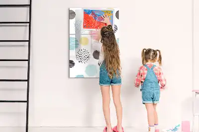 Magnetická tabuľa na kreslenie farebné kolieska