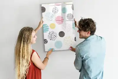 Magnetická tabuľa na kreslenie farebné kolieska