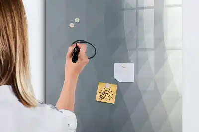 Magnetická kresliaca tabuľa so vzorom sivej abstraktnej vlny