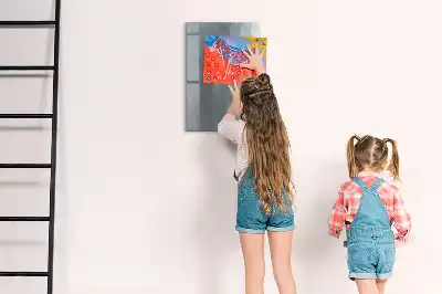 Magnetická kresliaca tabuľa so vzorom sivej abstraktnej vlny