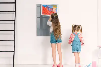 Magnetická kresliaca tabuľa so vzorom sivej abstraktnej vlny