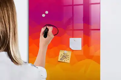 Magnetická tabuľa na kreslenie gradientný východ slnka