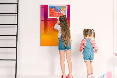 Magnetická tabuľa na kreslenie gradientný východ slnka