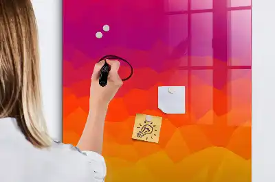 Magnetická tabuľa na kreslenie gradientný východ slnka