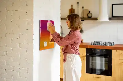 Magnetická tabuľa na kreslenie gradientný východ slnka