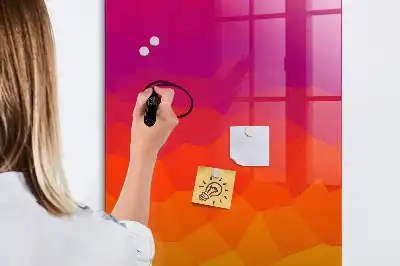 Magnetická tabuľa na kreslenie gradientný východ slnka