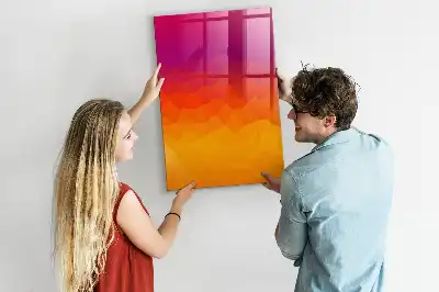 Magnetická tabuľa na kreslenie gradientný východ slnka