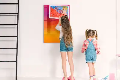 Magnetická tabuľa na kreslenie gradientný východ slnka