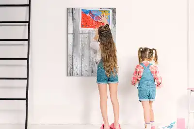 Magnetická kresliaca tabuľa z maľovaného dreva