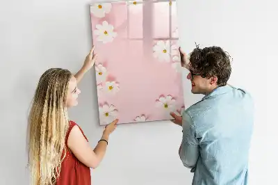 Magnetická kresliaca tabuľa motív kvety
