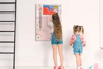 Magnetická kresliaca tabuľa motív kvety