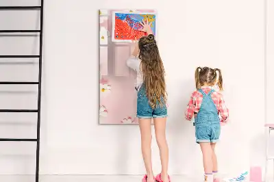 Magnetická kresliaca tabuľa motív kvety