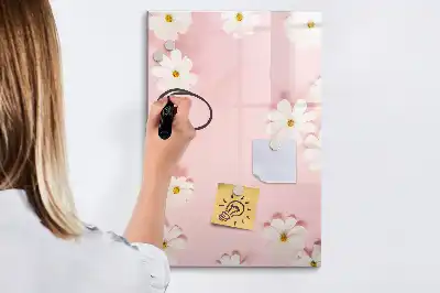 Magnetická kresliaca tabuľa motív kvety