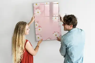 Magnetická kresliaca tabuľa motív kvety