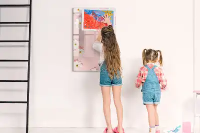 Magnetická kresliaca tabuľa motív kvety