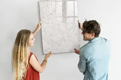 Magnetická tabuľa na kreslenie abstraktné línie