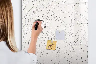 Magnetická tabuľa na kreslenie abstraktné línie