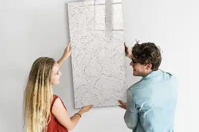 Magnetická tabuľa na kreslenie abstraktné línie