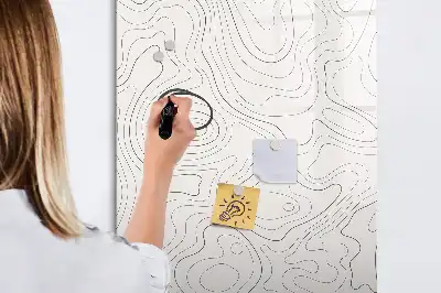 Magnetická tabuľa na kreslenie abstraktné línie