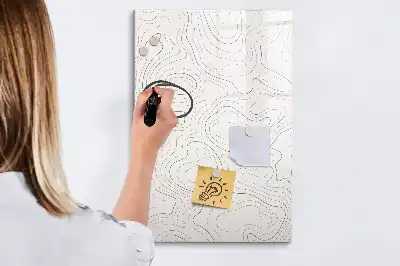 Magnetická tabuľa na kreslenie abstraktné línie