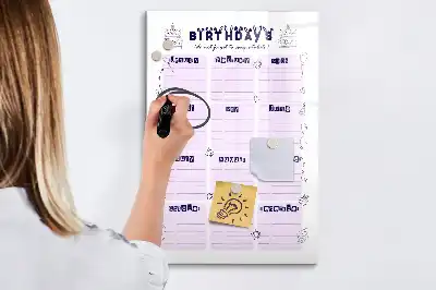 Magnetická tabuľa na kreslenie miesto narodenia