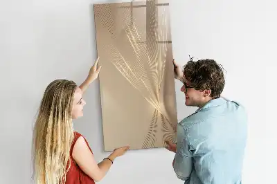 Magnetická kresliaca tabuľa v dizajne abstraktného svetla