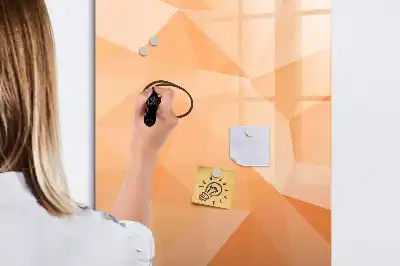 Magnetická tabuľa na kreslenie motív abstrakcia trojuholníkov