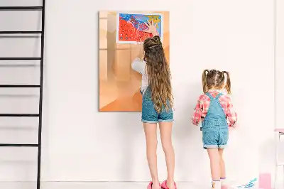 Magnetická tabuľa na kreslenie motív abstrakcia trojuholníkov