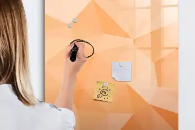 Magnetická tabuľa na kreslenie motív abstrakcia trojuholníkov