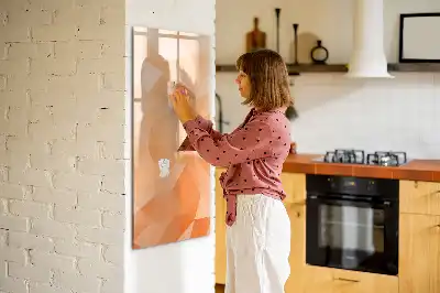 Magnetická tabuľa na kreslenie motív abstrakcia trojuholníkov