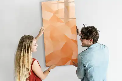 Magnetická tabuľa na kreslenie motív abstrakcia trojuholníkov