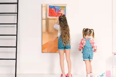 Magnetická tabuľa na kreslenie motív abstrakcia trojuholníkov