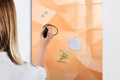 Magnetická tabuľa na kreslenie motív abstrakcia trojuholníkov