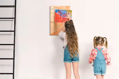 Magnetická tabuľa na kreslenie motív abstrakcia trojuholníkov