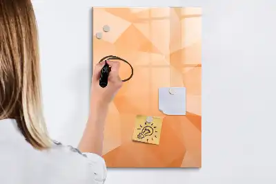 Magnetická tabuľa na kreslenie motív abstrakcia trojuholníkov