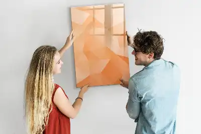 Magnetická tabuľa na kreslenie motív abstrakcia trojuholníkov