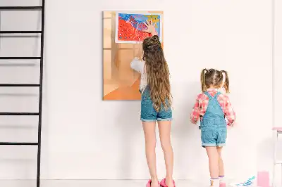 Magnetická tabuľa na kreslenie motív abstrakcia trojuholníkov