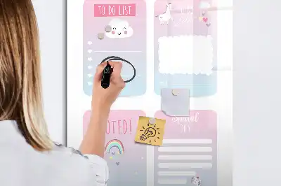 Magnetická kresliaca tabuľa s motívom jednorožca