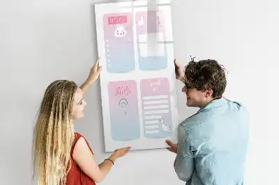 Magnetická kresliaca tabuľa s motívom jednorožca